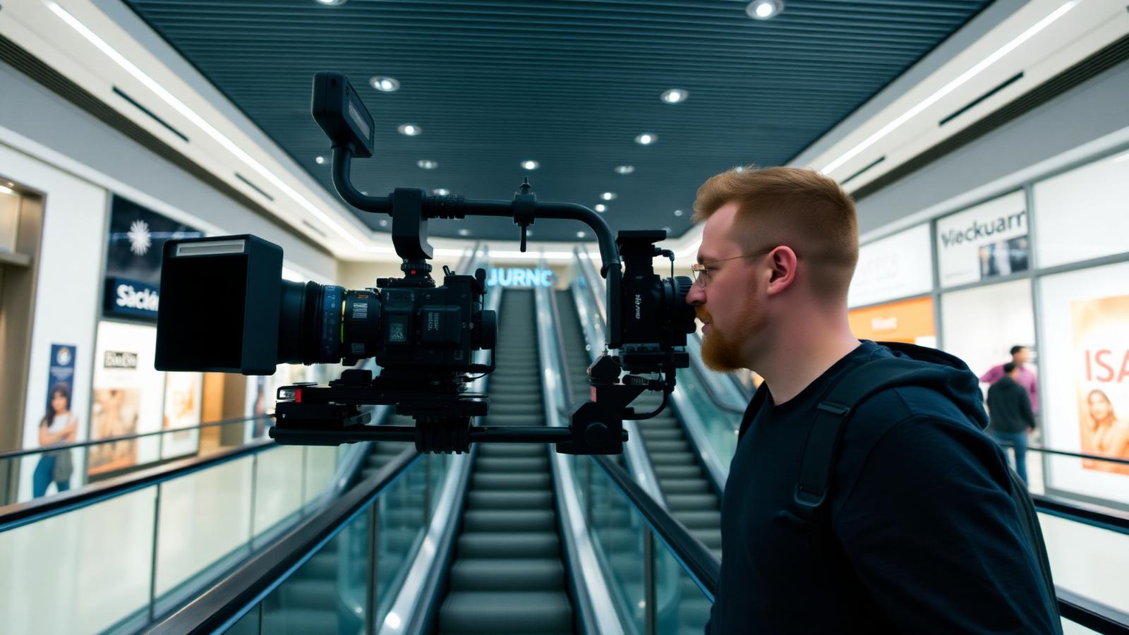 Trading floor filmed with a long lens and screens glowing blue — BFSI video production in Mumbai